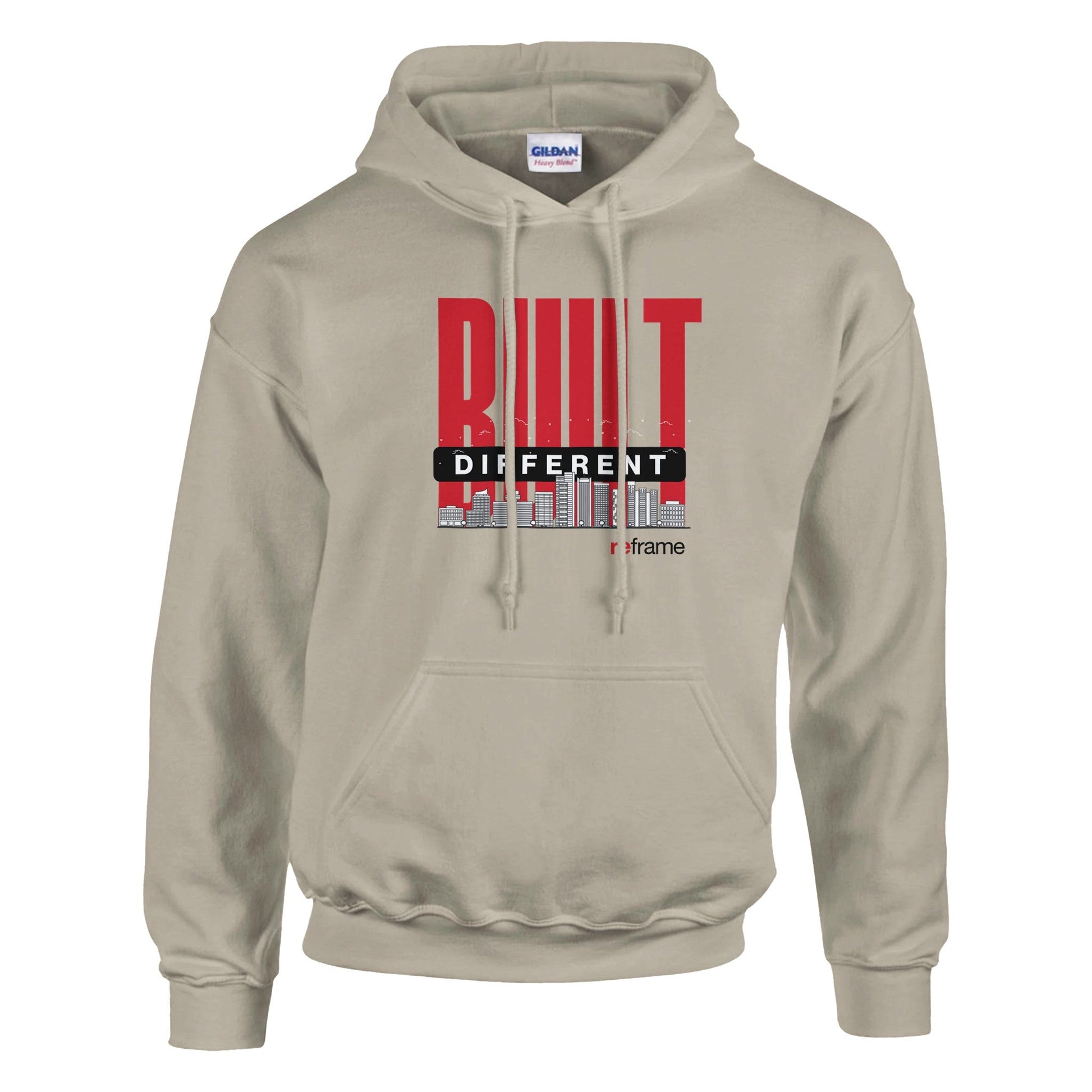 Built Different Pullover Hoodie - Reframeyouth